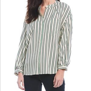 Cremieux Striped Woven Dalia Top